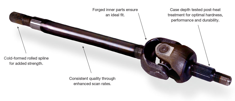 Front Axle Shaft Labeled