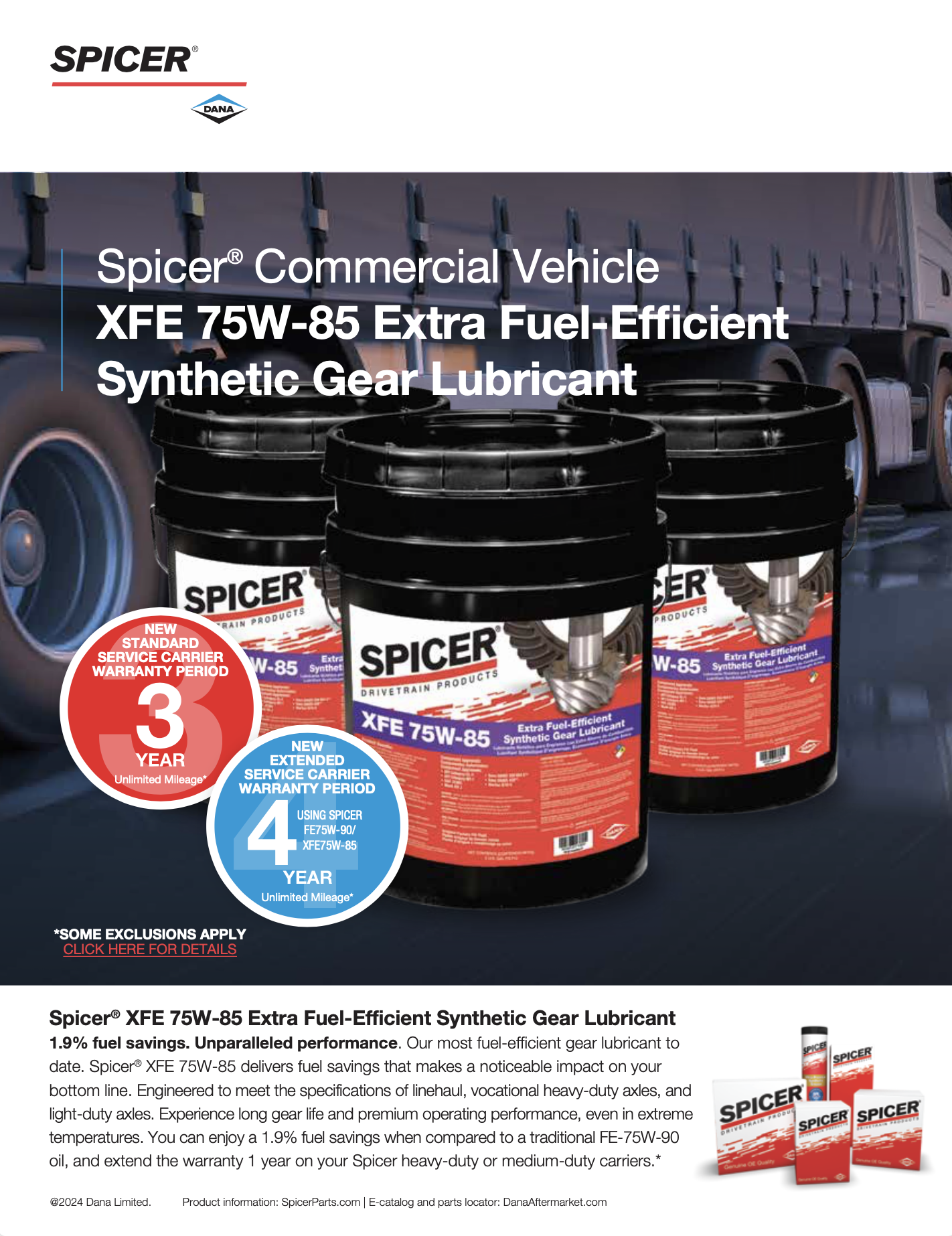 XFE 75W-85 Extra Fuel-Efficient Synthetic Gear Lubricant