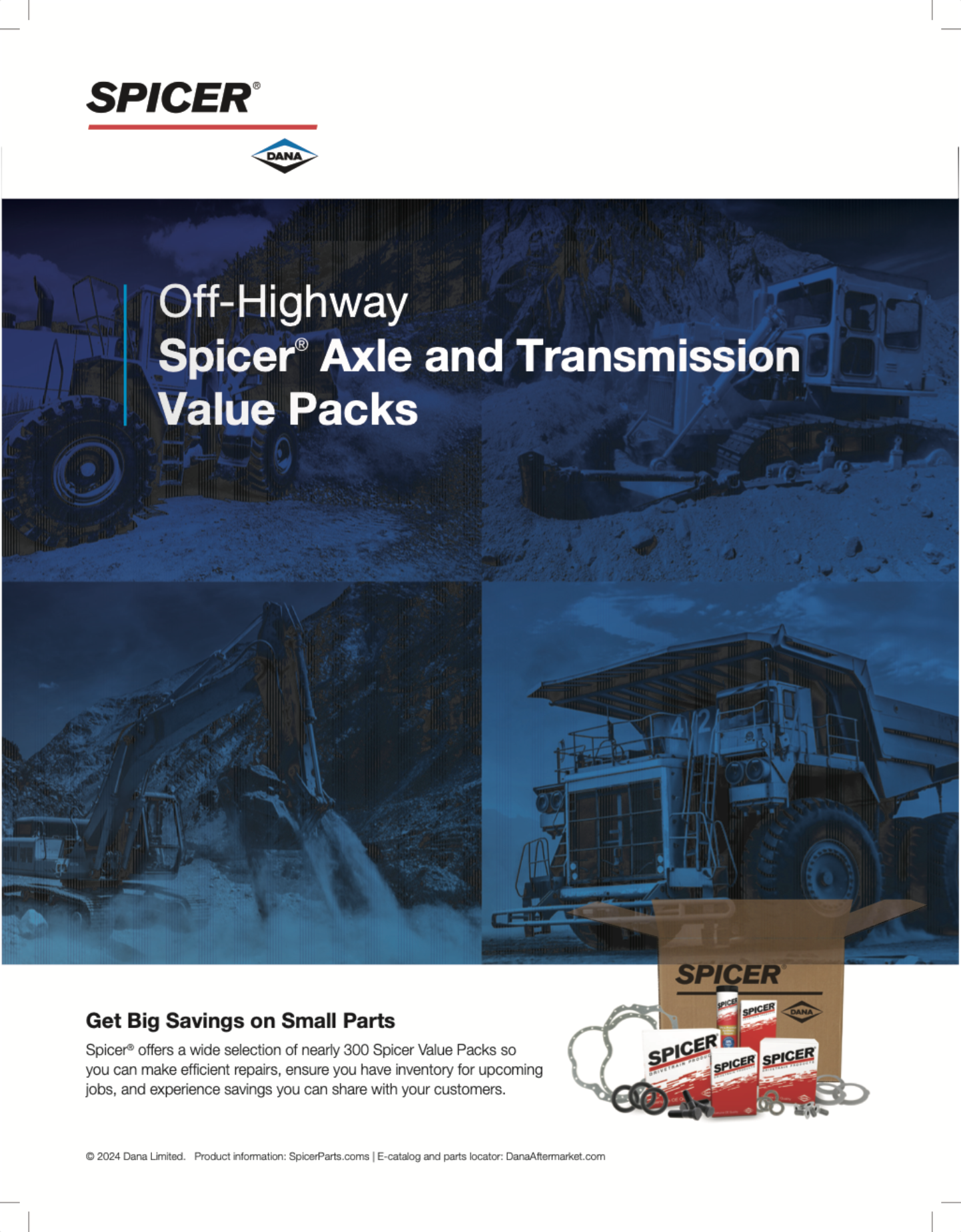 Off-Highway Spicer® Axle and Transmission Value Packs