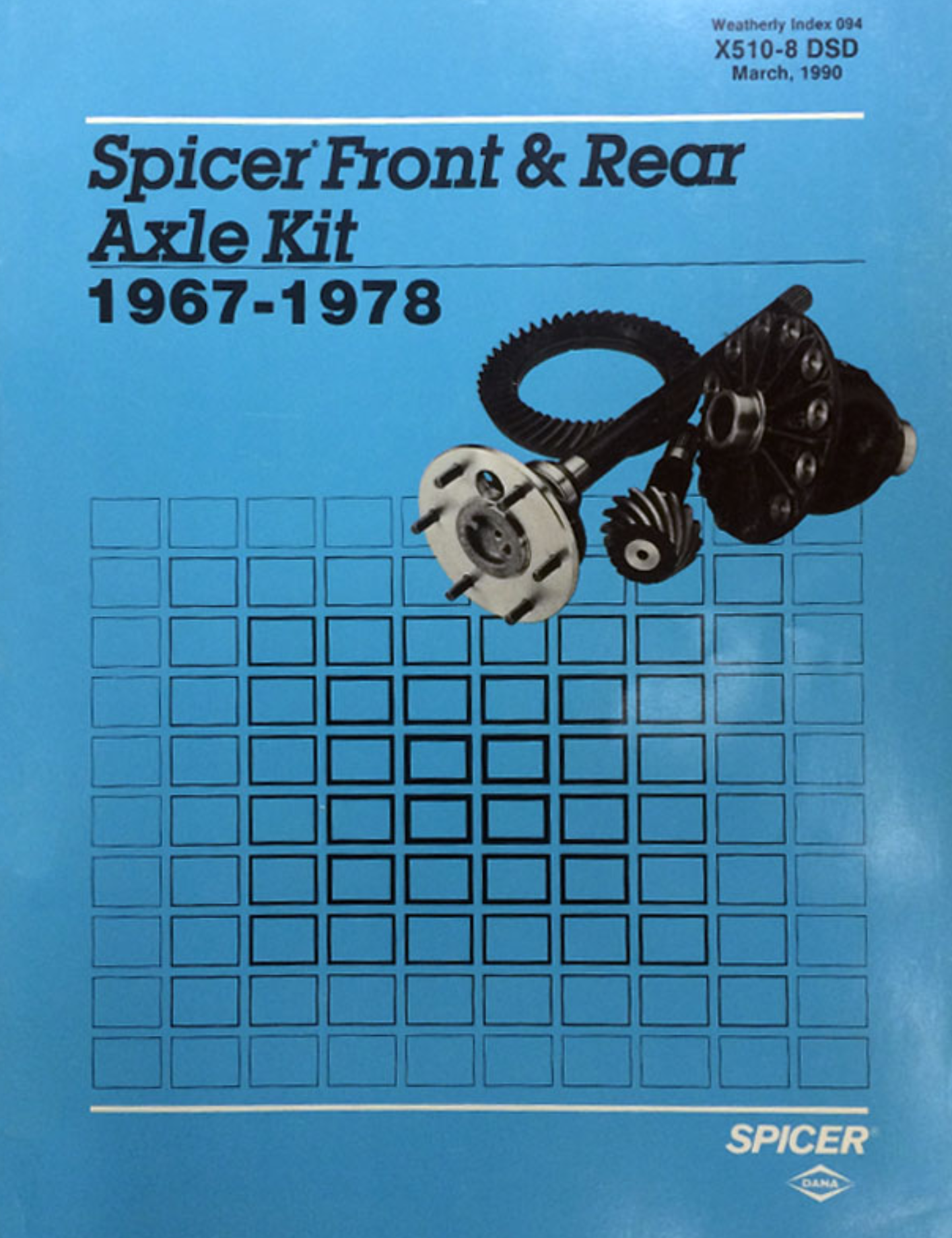 1967-1978 Front & Rear Axle Kit