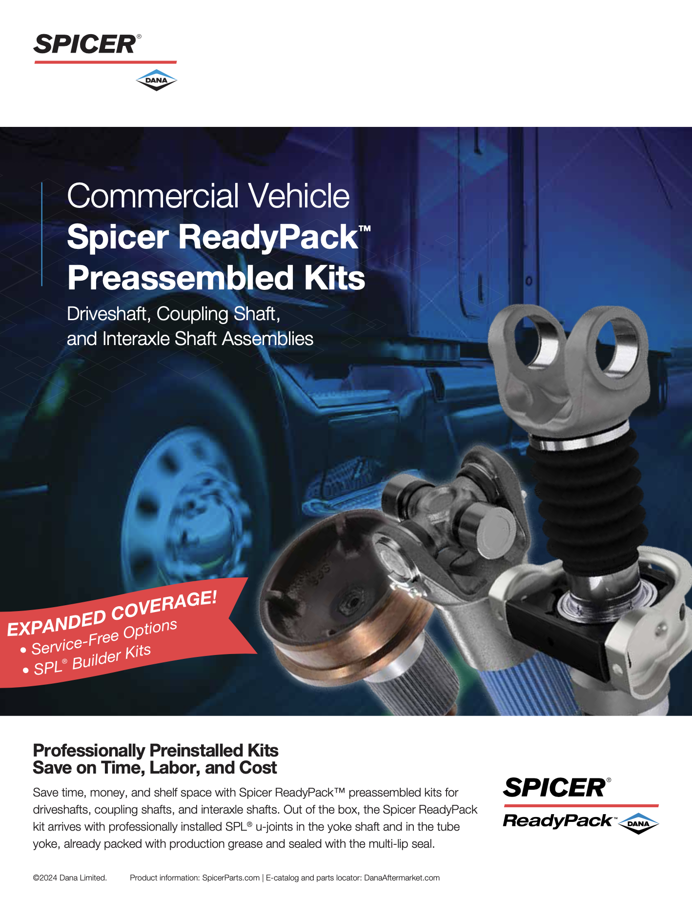 Spicer ReadyPack™ Preassembled Kits