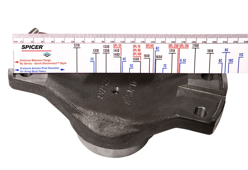 Yoke Ruler Helps Technicians Get the Right Spicer® U-Joint, Right Away 